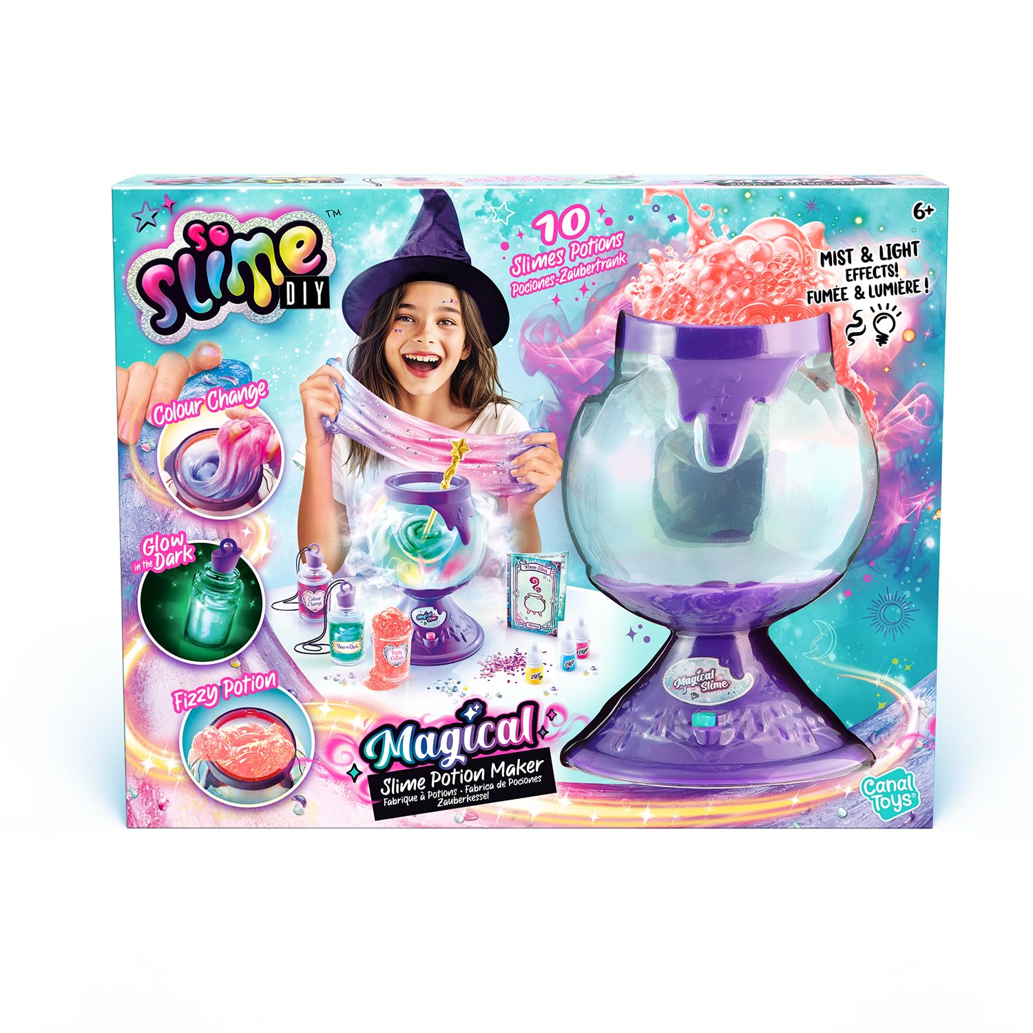 C Toys - So Slime – Die Zaubertränke für Kinder ab 6 Jahren – Geschenkidee für 10 personalisierte Slimes mit magischen Effekten – SSC 371