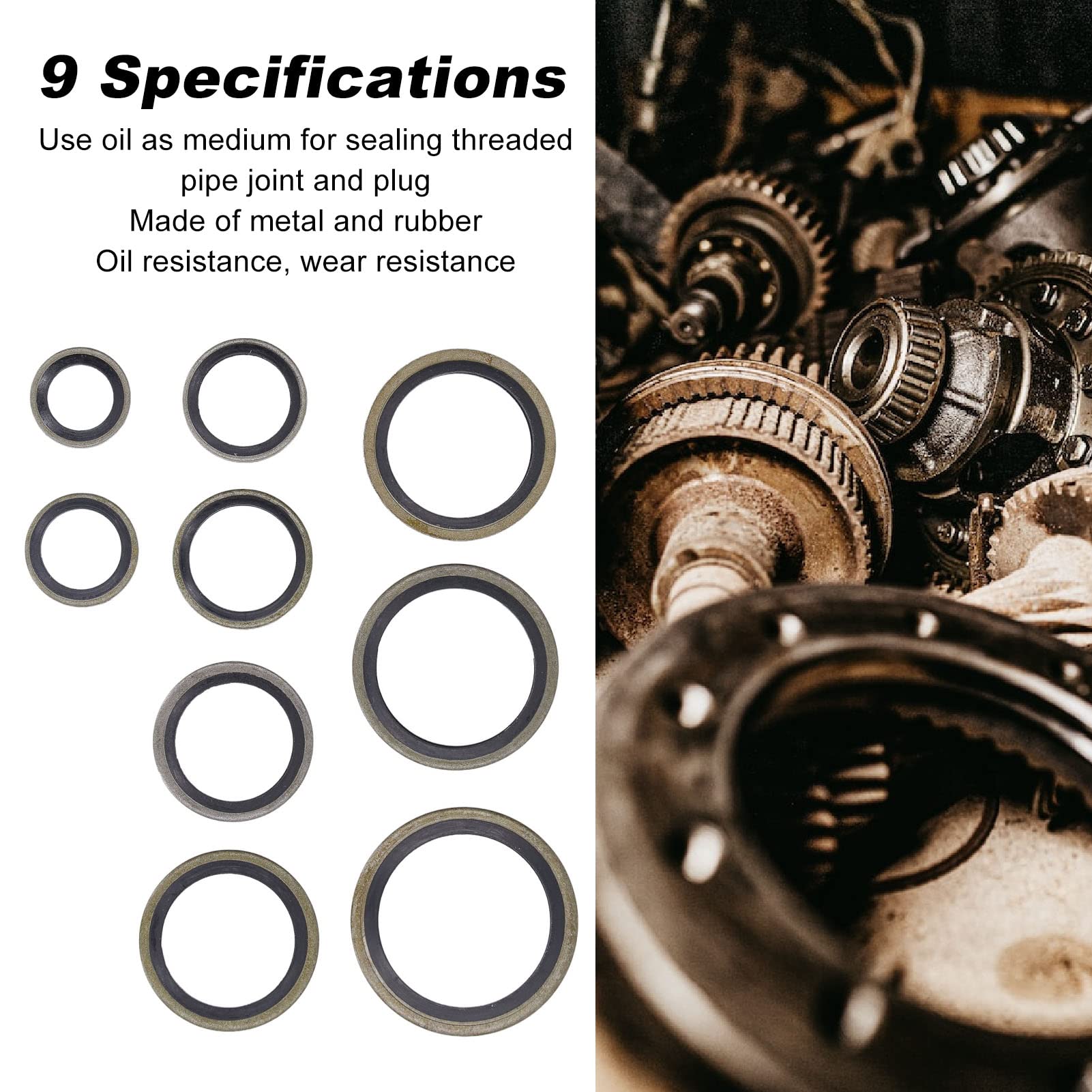 180 Rondelle Di Tenuta In Rame Metriche - Kit Completo M10-M26 - Foto 11