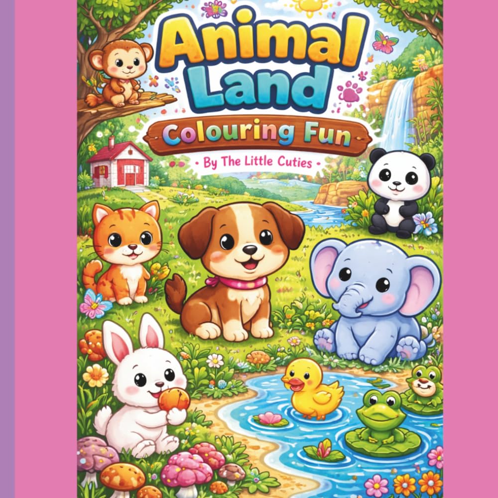 Animal Land Colouring Fun: “Colour, Create & Explore a World of Cute Animals”