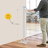 Vista 3 de Soporte de piso para tableta, antirrobo ajustable, compatible con iPad 10 de 10.9 pulgadas, Pro de 11 pulgadas, 1, 2, 3, 4, Air 4, 5, Air 11