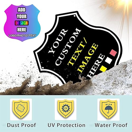 Miniatura 5 de Letrero de metal personalizado, letrero de metal de escudo personalizado, decoración de escudo medieval de metal, letrero de 12 pulgadas, letrero de