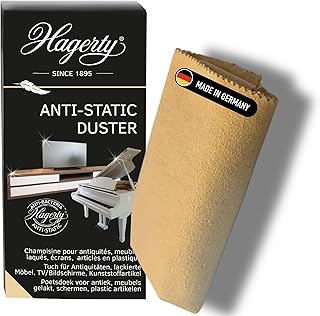 Hagerty Anti Static Duster 1 Stück I Reinigungstücher zur Pflege empfindlicher Oberflächen 100% Baumwolle I Staubtuch antistatisch als Glanz-Finish I Schutz vor Staubablagerungen I 36x55 cm