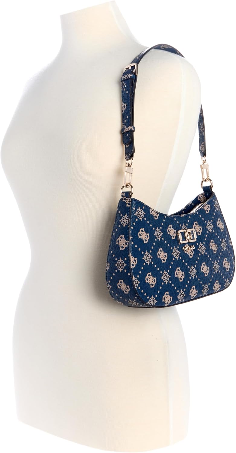 GUESS Emelie Logo Top Zip Shoulder Bag