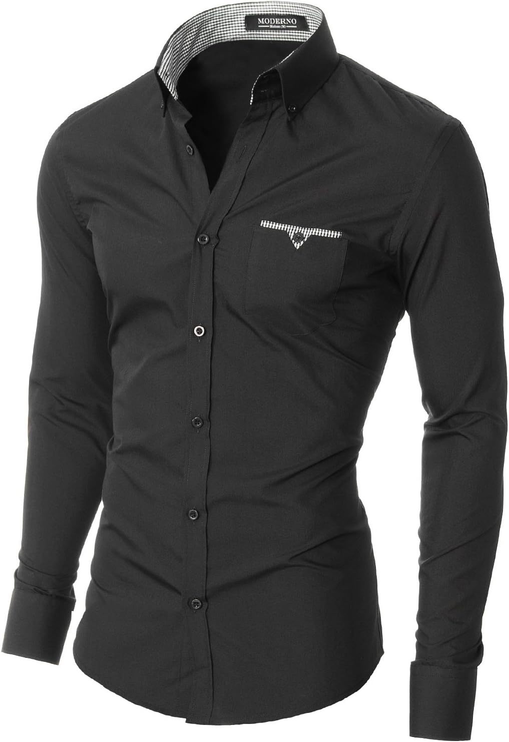 MODERNO - Men's Casual Shirt - Slim Fit - Long Sleeve (VGD063LS)