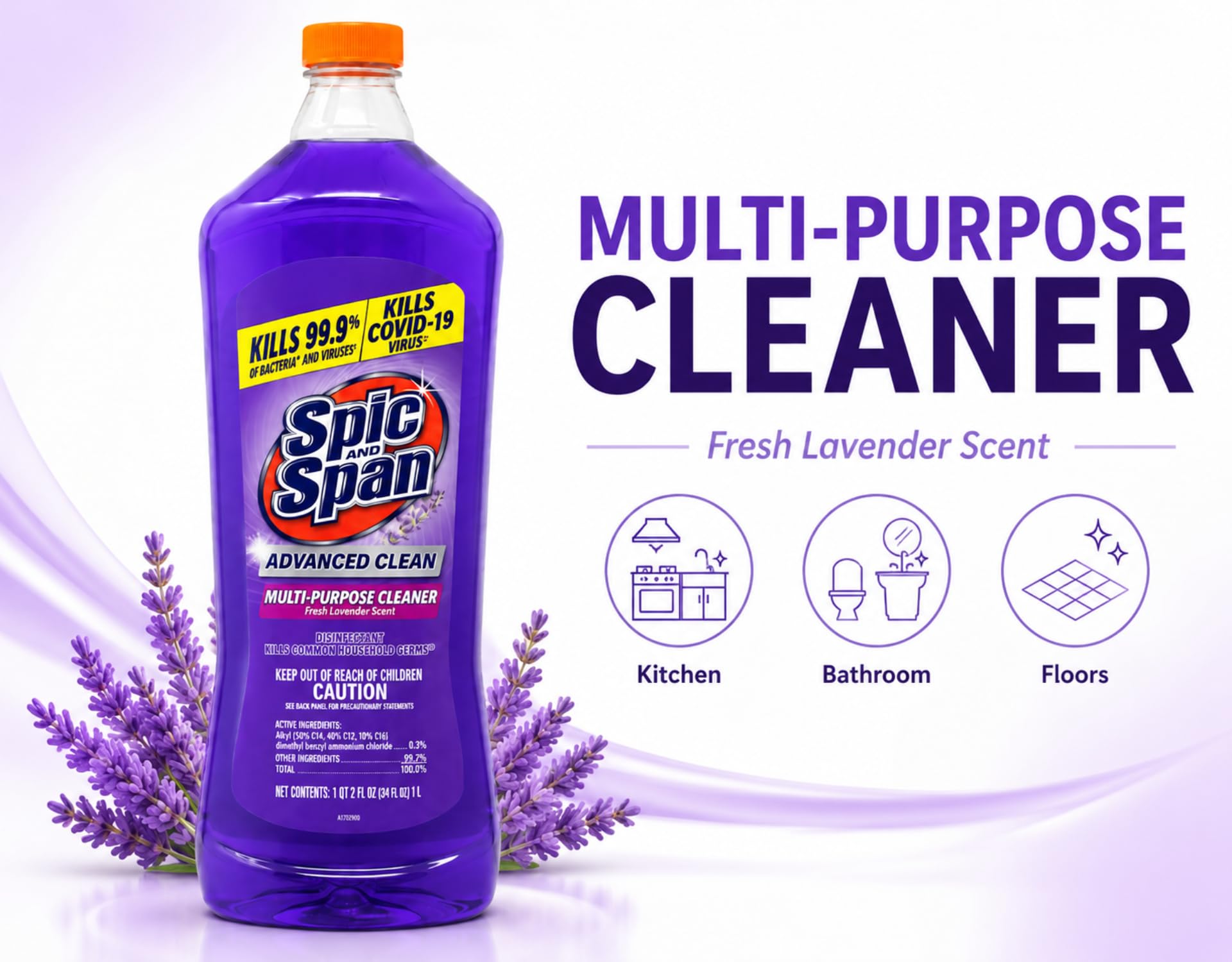 Amazon.com : Spic and Span Multi-Purpose Cleaner Advanced Clean