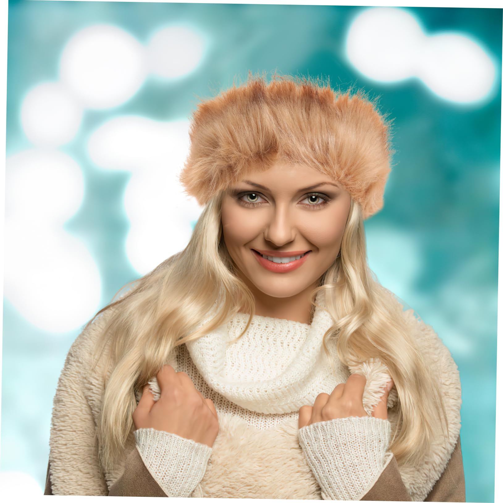SOIMISS 5pièces Bandeau Fausse Pour Femmes Cache-oreilles Chaud Et Élégant Accessoire De Mode Hiver