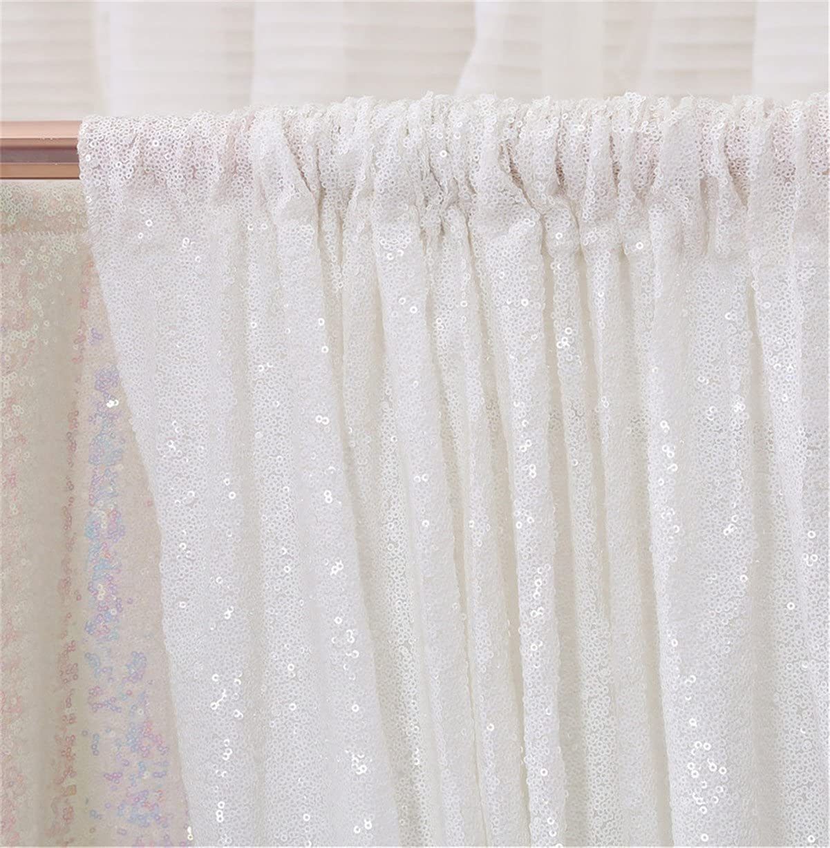 Sequin Backdrop 183x243cm Iridescent Shinny Sequin Photography Backdrop Party Prom Wedding Youtobe Banquet Photo Background (6x8 feet) — view 121
