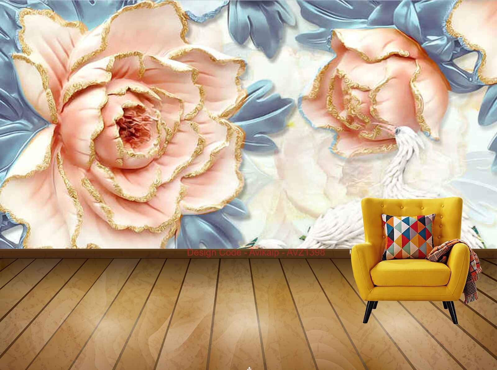 Avikalp Exclusive AVZ1398 Modern Minimalist Three Dimensional