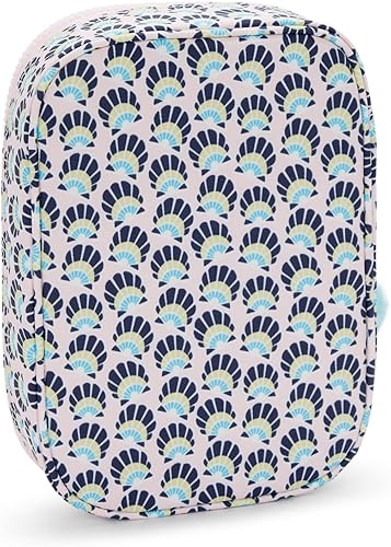 Vista 189 de Kipling - Estuche impreso para 100 bolígrafos para mujer, accesorios de organización, suministros de arte, maquillaje, organizador de viaje Aqua