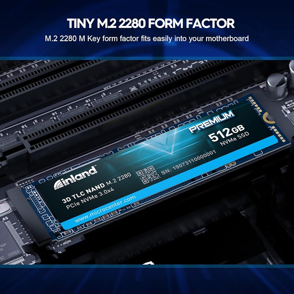 Inland Premium 512GB PCIe NVMe 3.0 x4 M.2-2280 Internal Solid State Drive thumbnail 5