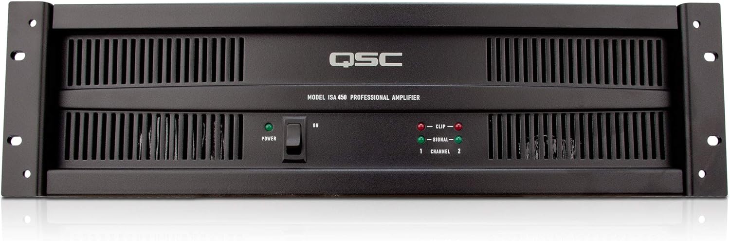 QSC ISA450 Power Amplifier 2 Channel Low Impedance ISA Series 700 Watts per Channel 2 Ohms
