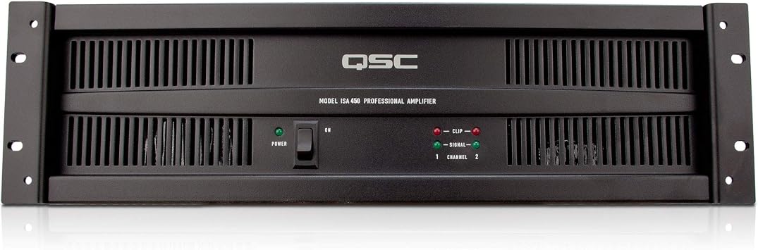 QSC ISA450 Power Amplifier 2 Channel Low Impedance ISA Series 700 Watts per Channel 2 Ohms