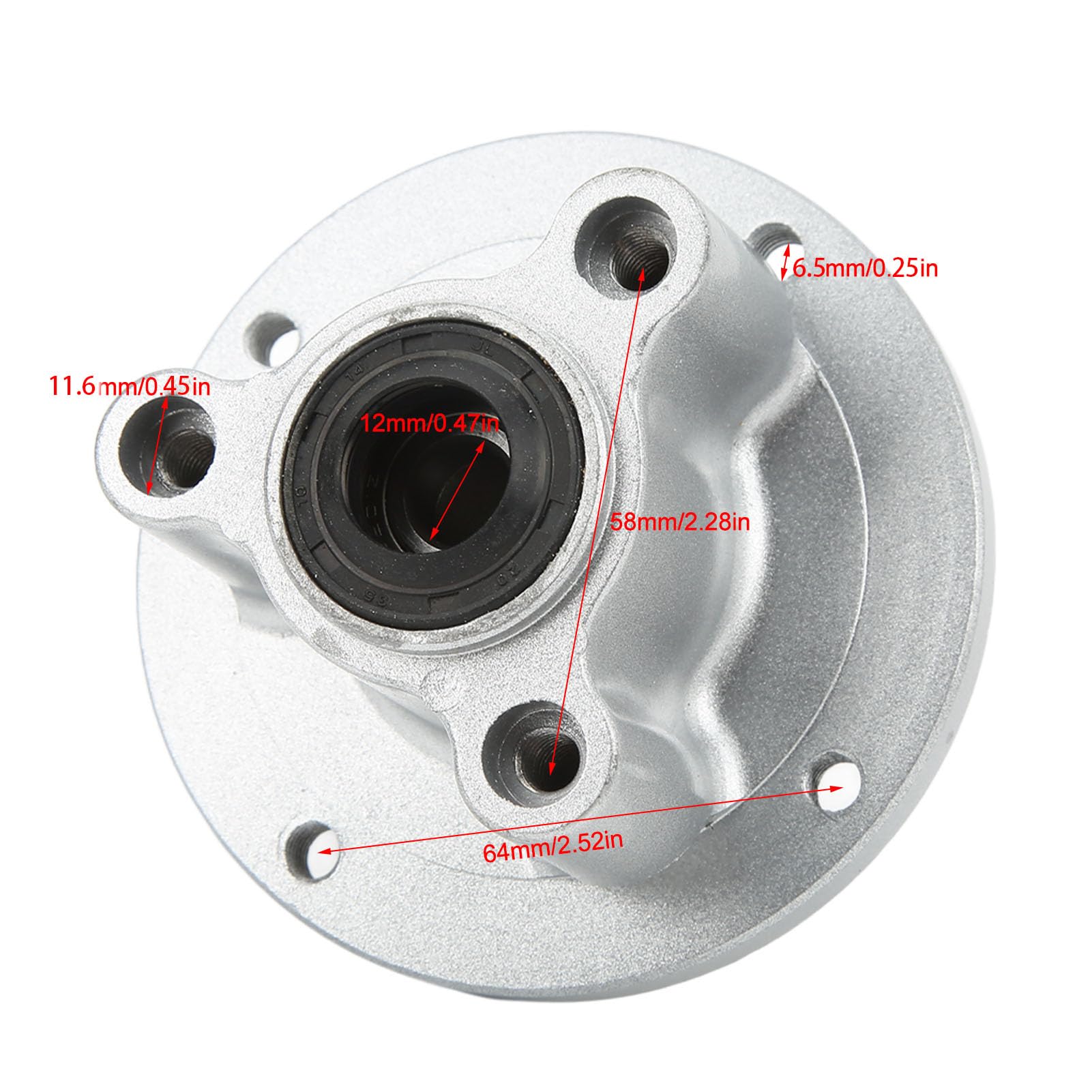 Motocyklowe Koło Przednie Mocne CNC Aluminium 12 Mm kół