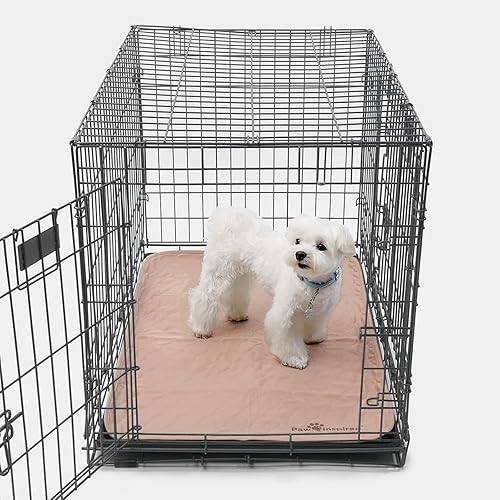 Miniatura 6 de Paw Inspired Forros lavables para jaulas de perros (paquete de 2), a prueba de fugas, almohadillas antideslizantes para perreras de 36 pulgadas,