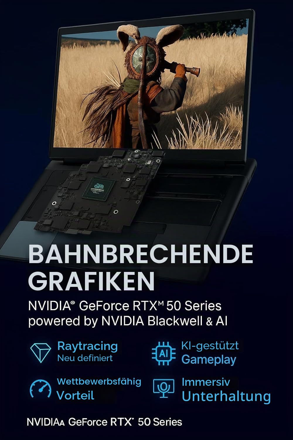 Alienware 18 Area-51 Gaming Laptop - Intel 24-Core U9 275HX, GeForce RTX 5080 16GB GDDR7, 18 Zoll QHD+ 3000Hz Display, Wi-Fi 7, Ai NPU, 4K Kamera, Quad Fan Cooling, AlienFX RGB (64GB DDR5, 8TB SSD)