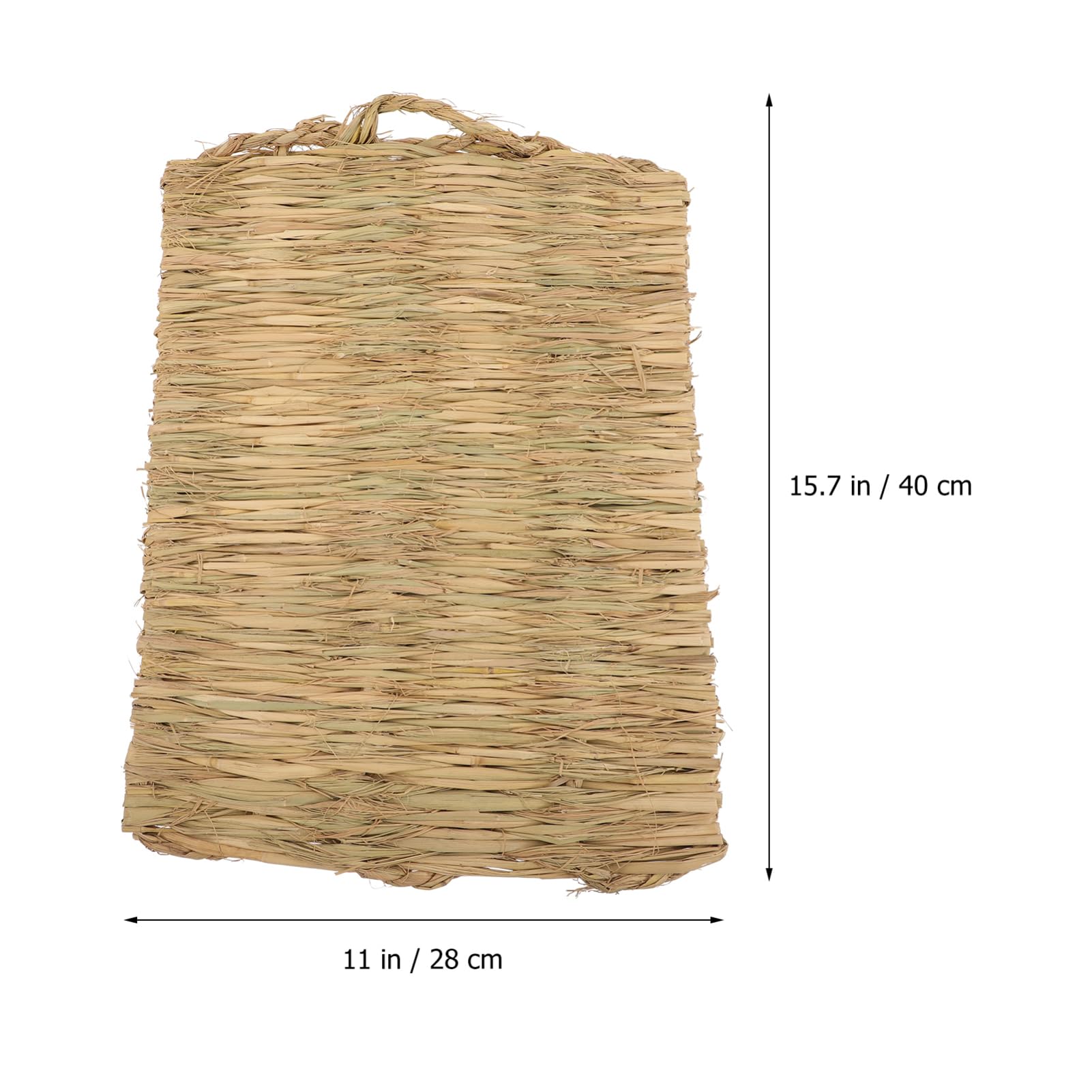 Happyyami 6pièces Tapis Gazon Naturel pour Poulailler Coussins pour Pondoirs Tapis de Nidification Herbe pour Lapins et Petits Animaux