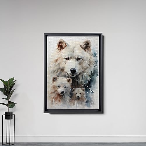 Miniatura 6 de Fox Mother Cub Print, In The Style Of Stencil,Based, Kids Wall Art, Kids Wall Art Display, Mom And Baby Animal Art Print, Wall Art, Home Decor