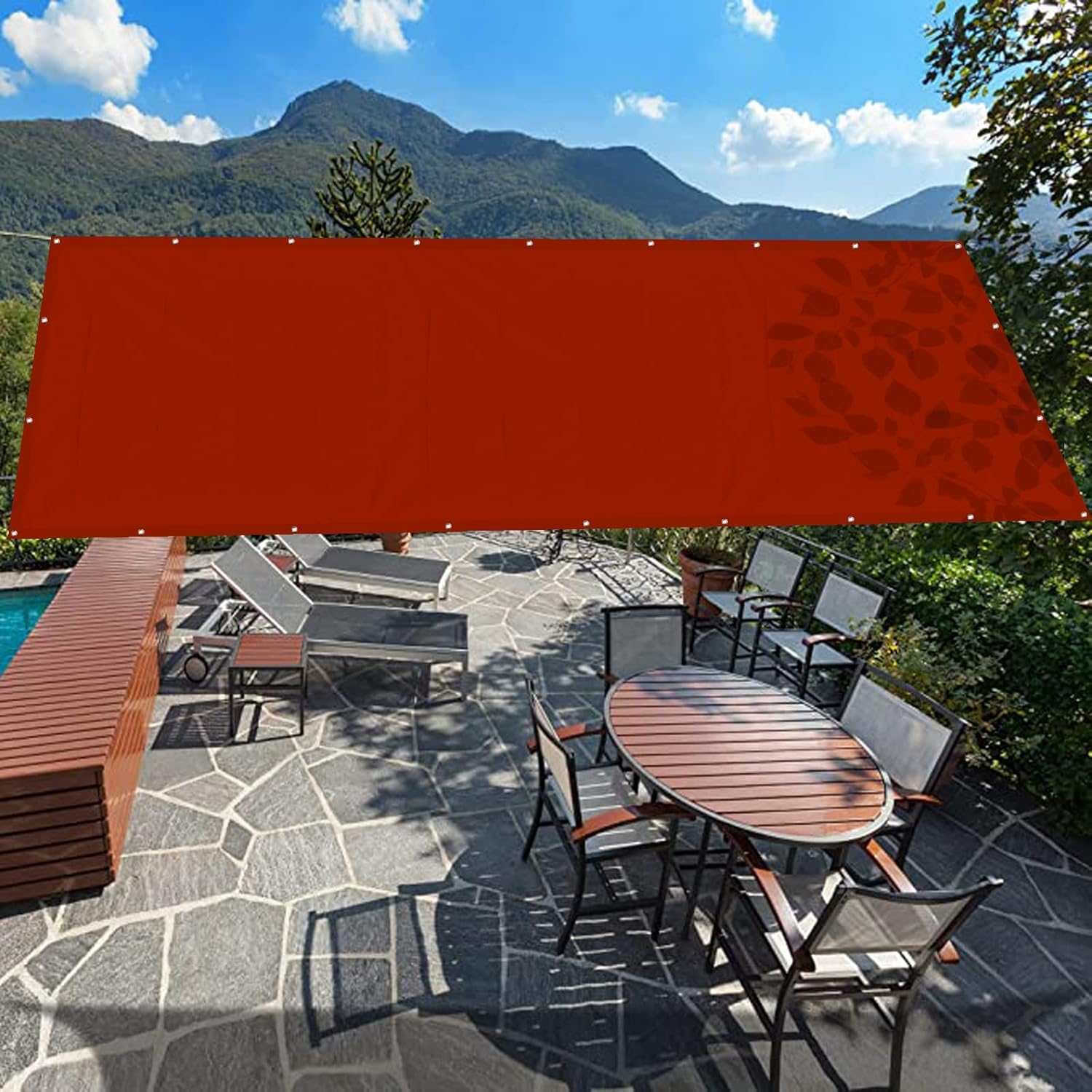 Sun Shade Sail 1 x 1.8 m Patio Sunshade, Sunscreen Canopy