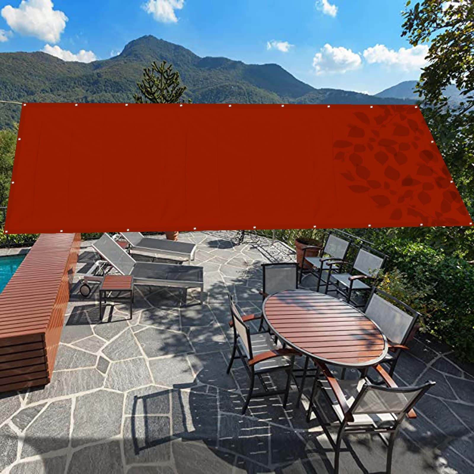 Voile solaire étanche 7x7 m pour protéger votre terrasse du soleil