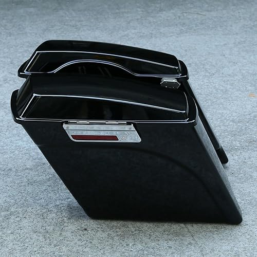 Miniatura 4 de XMT-MOTO - Alforjas rígidas extendidas de 5 pulgadas para modelos Harley Touring FLT, FLHHT, FLHTCU, FLHRC, Road King, Road Glide, Street Glide,