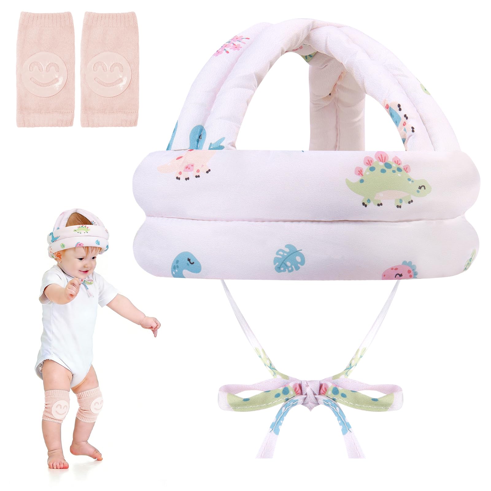 HAGOT Baby Kopfschutz Schutzhelm, Schutzkappe für Kleinkinder 6-36 Monate, Verstellbar, Atmungsaktive, Leicht und Komfortabel, für Krabbeln, Spielen und Gehen