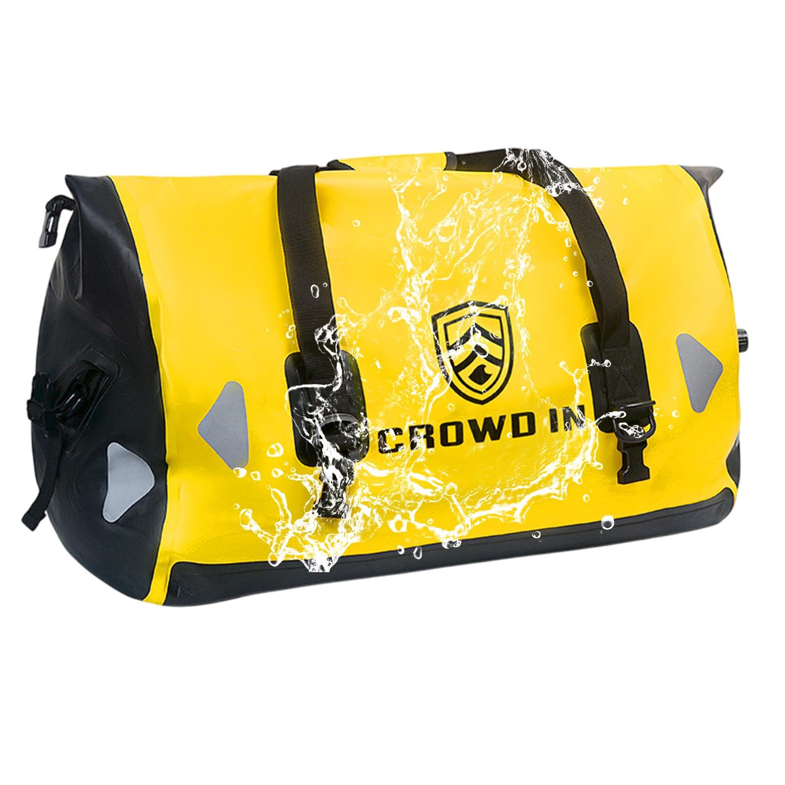 Borsa da sella da Moto, Borsa da sedile posteriore per Moto | Borsa laterale impermeabile 40/65 L,Sella di Stoccaggio multifunzionale, Borsa rimovibile rimovibile, Borsa da Moto portatile