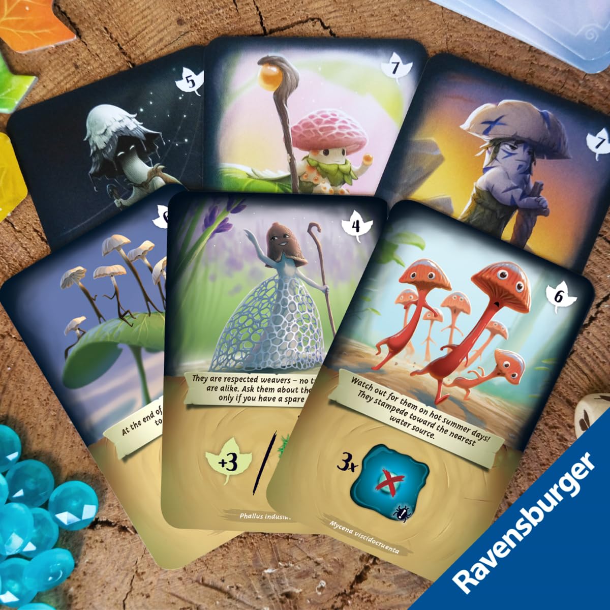 Ravensburger - Mycelia, Juego de mesa familiar para 1-4 jugadores, +9 años | Juego de mesa familiar Mycelia para 1-4 jugadores, indicado desde 9 años, en reuniones familiares, en una partida compartida.