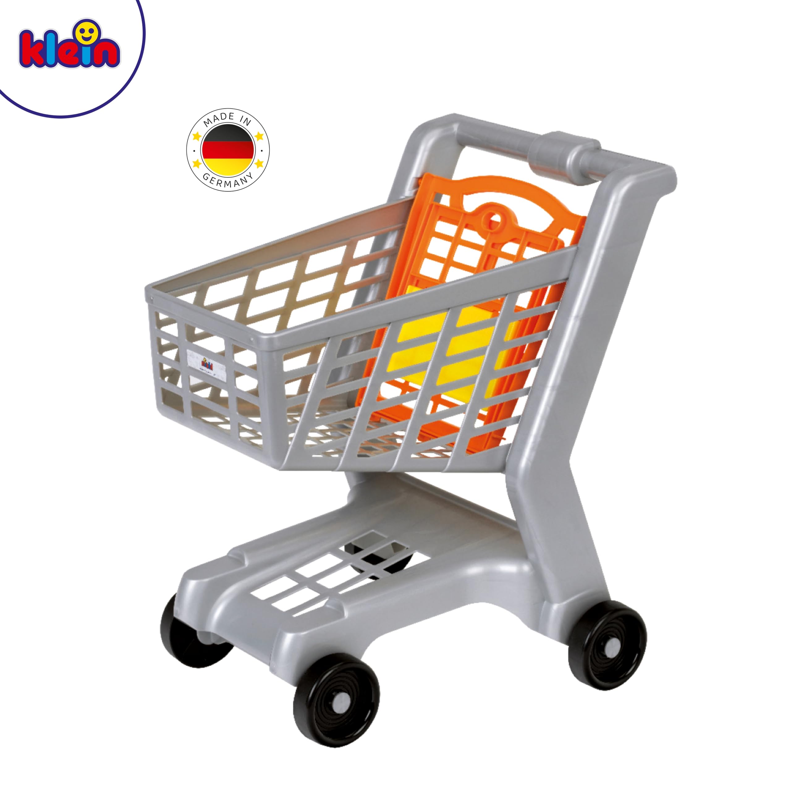 Theo Klein 9690 Chariot de supermarché I avec siège Rabattable pour poupée I Plastique de qualité supérieure I Jouet pour Enfants à partir de 2 Ans