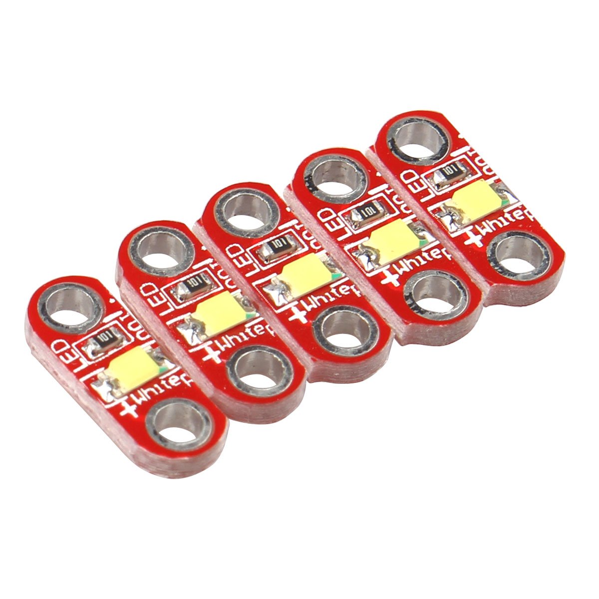 HALJIA Lilypad LED Module Active Components Diodes Compatible with Arduino Uno DIY (5PCS)
