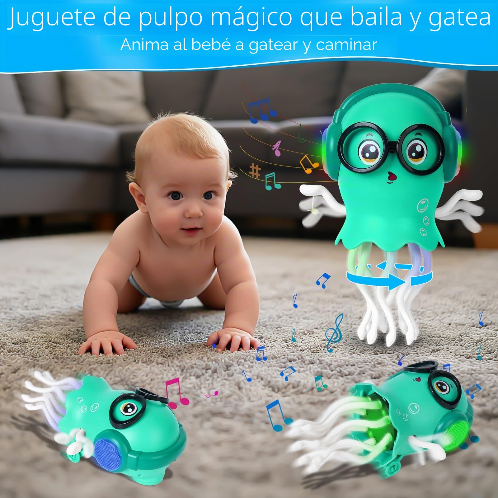 Pulpo Bailarín De Juguete Para Bebés, Pulpo Eléctrico Que Ga | Envío gratis Pulpo Bailarín De Juguete Para Bebés, Pulpo Eléctrico Que Ga | Envío gratis