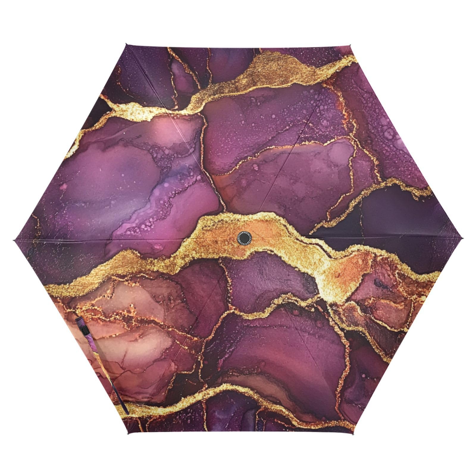 EtherSpher Marble Purple Burgundy kids umbrella girls 8-10 39 Inch Uv Protection auto open close Golf Umbrellas For Rain for travel and golf Outdoor Defence Accessories sombrillas de lluvia