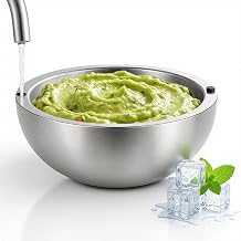 35 oz Stainless Steel Double Walled Insulated Ice Serving Bowl