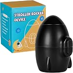 Portable Stroller Rocker Sleep Aid, Fits All Strollers and Prams,Gently Rocks Any Stroller or Pram, Rechargeable Bouncer with Adjustable Speed Black