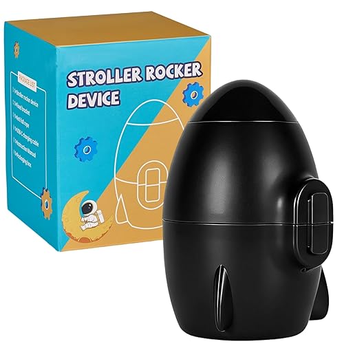 Mecedora portátil para cochecito de bebé, balancín automático manos libres y chupete de sueño con velocidad ajustable, dispositivo mecedora