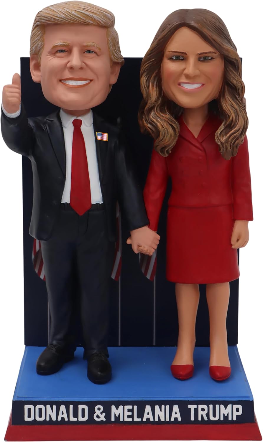 Donald & Melania Trump Election Night Victory Dual Bobblehead