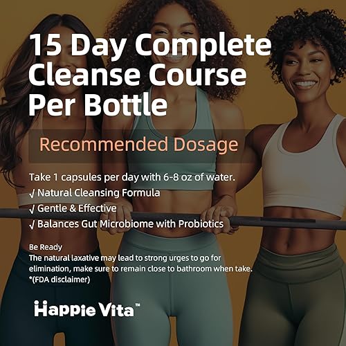 Miniatura 6 de Desintoxicación de limpieza intestinal de 15 días para mujeres y hombres, desintoxicación avanzada de limpieza de colon intestinal suave con cáscara