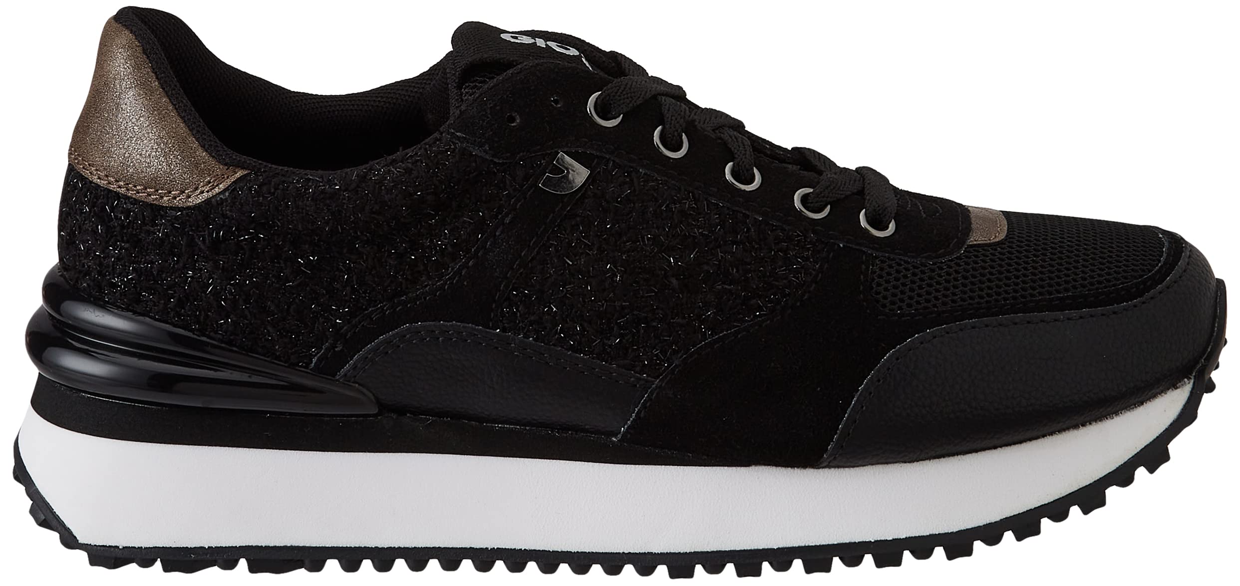 Sneakers Monocolor Off-White con Brillo para Mujer binsfeld