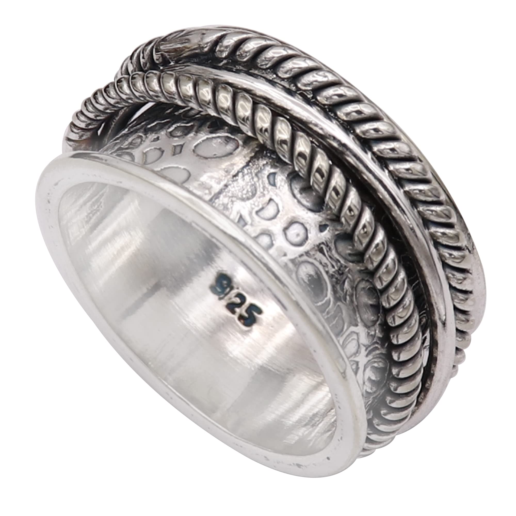 Silver Spinner Ring Men Women Spinner Meditation Ring 925 Sterling Silver Spinner Gift Item Handmade Jewerly ISR271