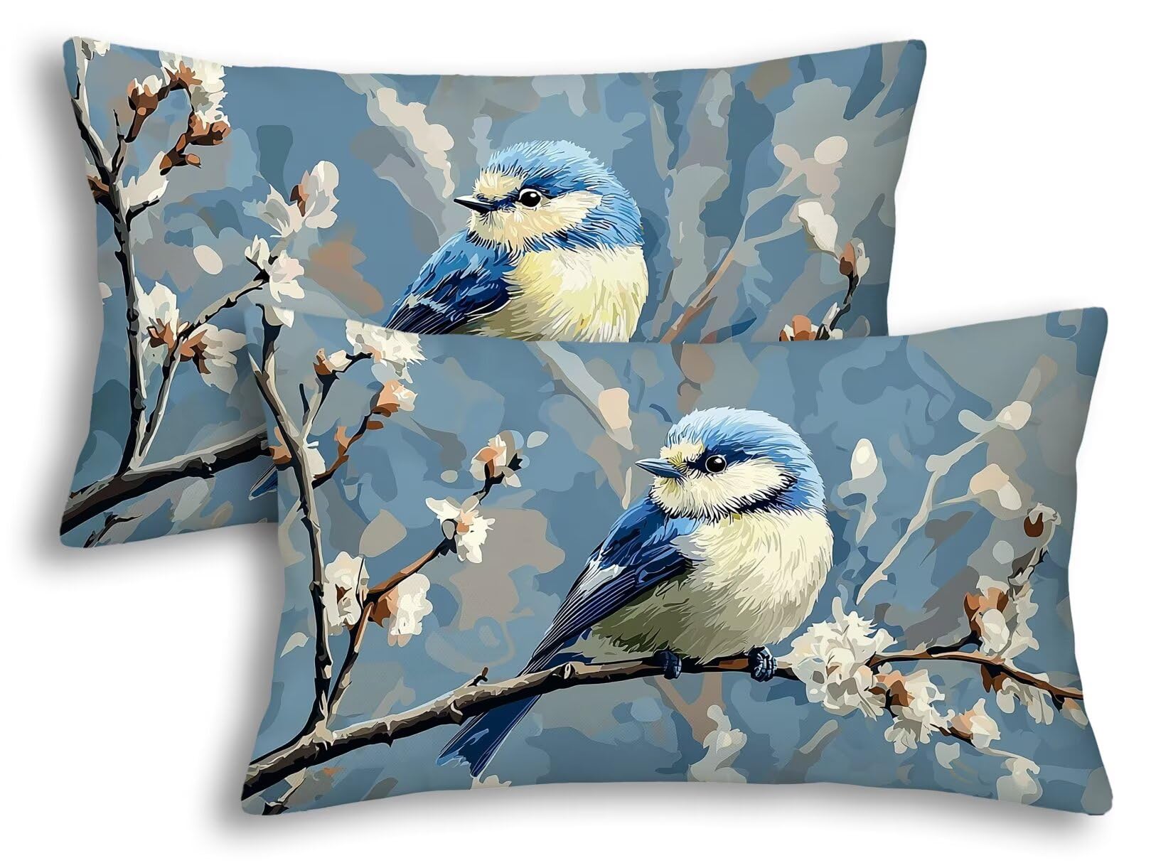 Housse coussin animal rectangulaire lin imperméable 40x60 taie oreiller déperlant extérieur