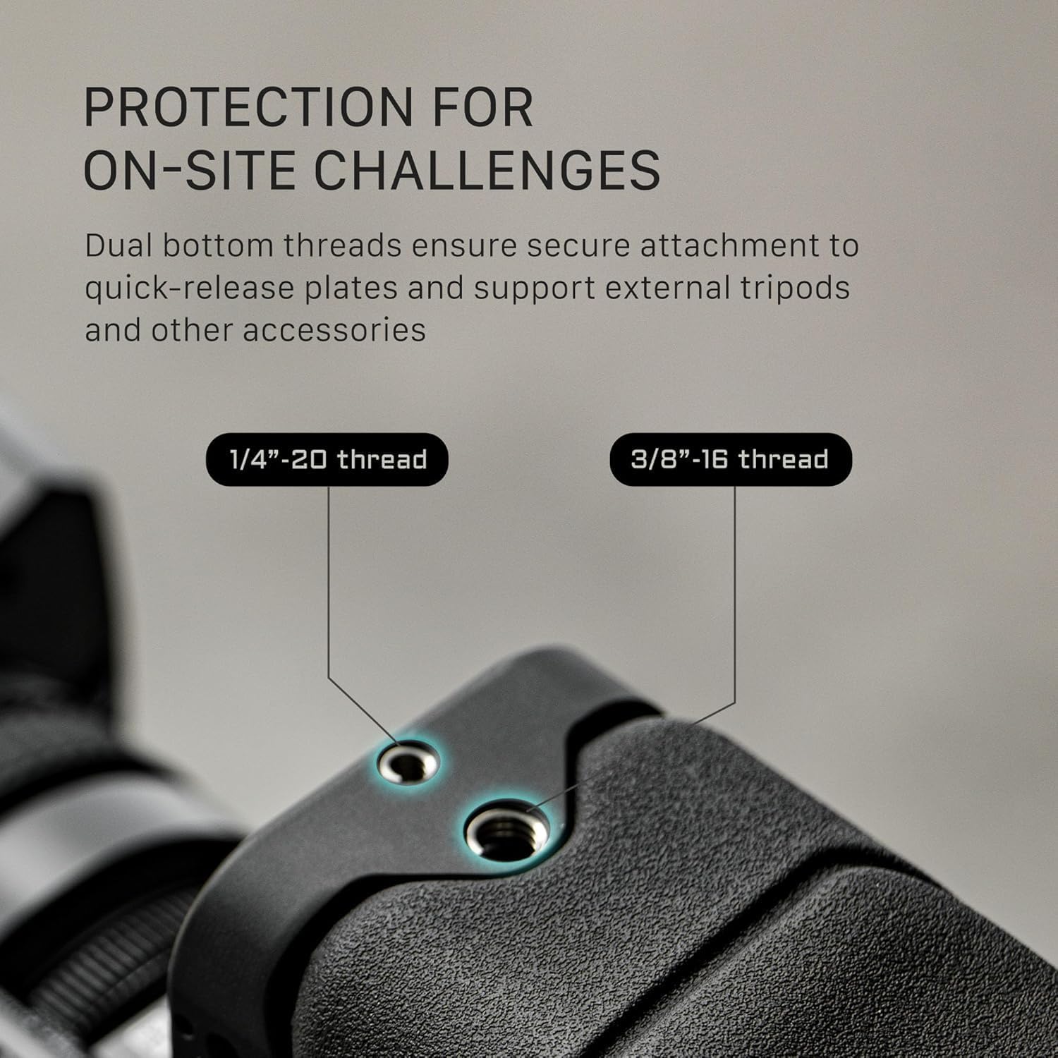 Tilta Extendable Shoulder Pad Baseplate for Camcorders | Compatible with Canon XF605, Sony Z380/Z280/Z200 | Quick Shoulder-to-Handheld Transitions | Front 1/4”-20 & 3/8”-16 Mounts | Black