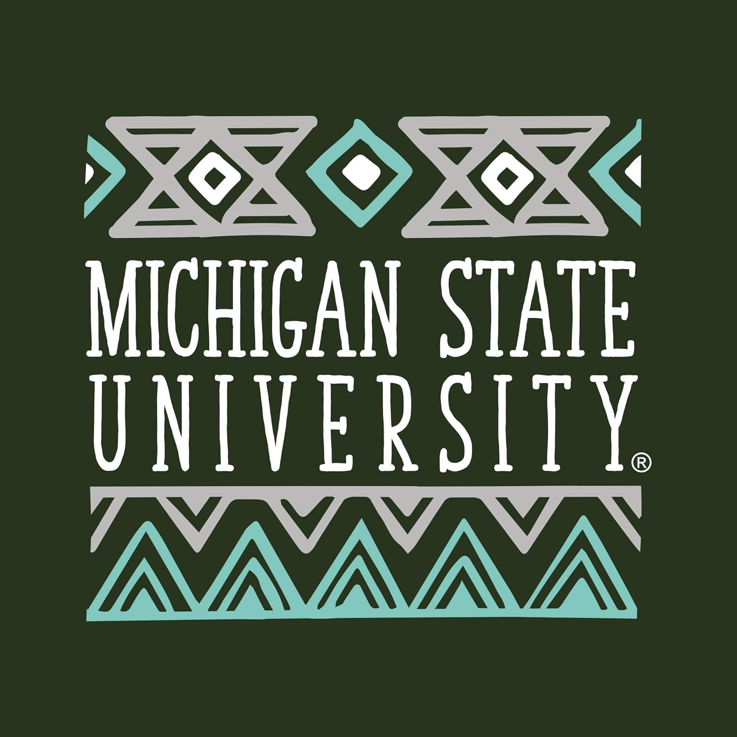 NCAA Aztec Pattern Emblem, Team Color Long Sleeve, College, University