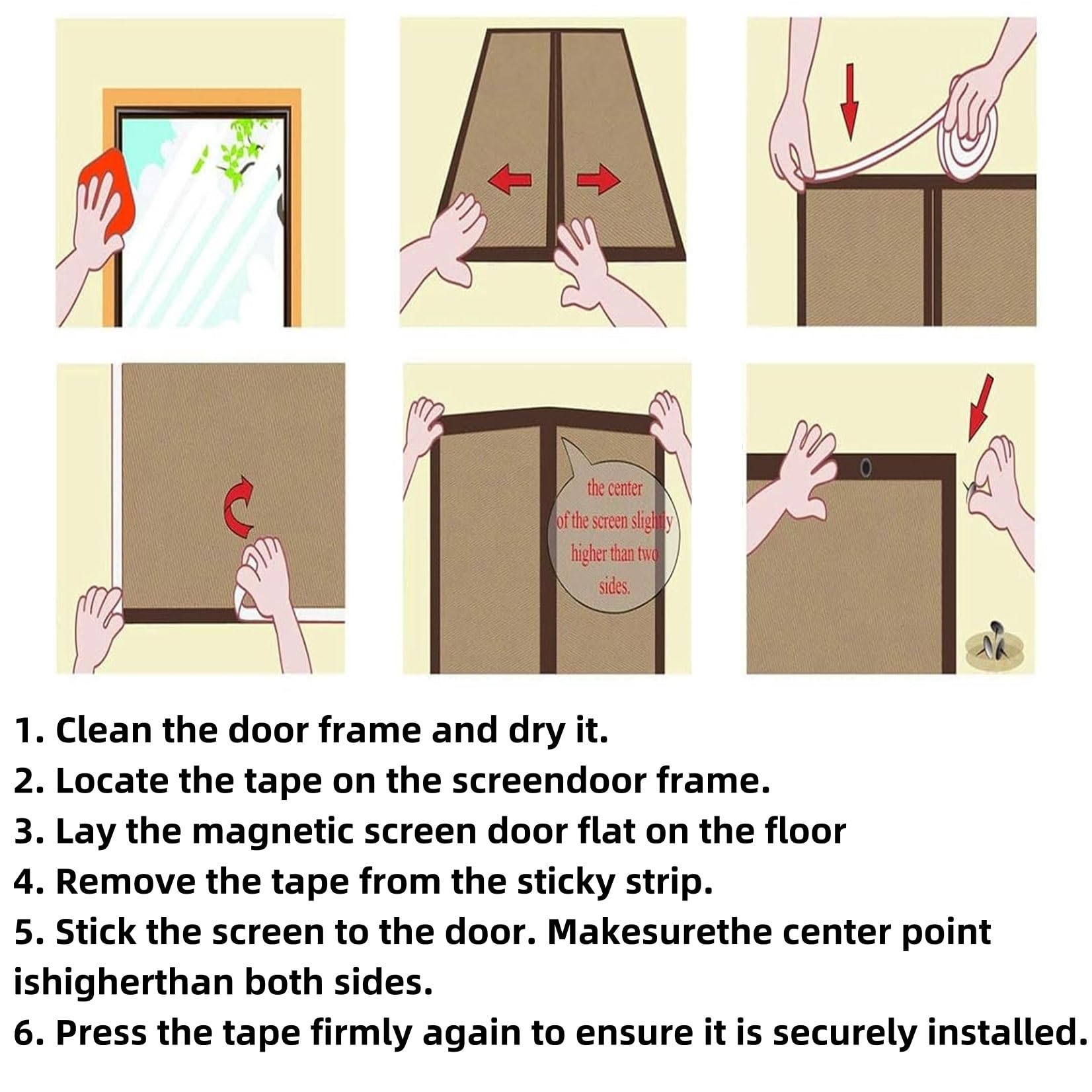 Fliegengitter Balkontür Magnet 136 x 195 cm (Anpassbar) Extra Starke Magnete Magnet-Verschluss Magnet Insektenschutz Balkontür Kinderleichte Klebemontage Ohne Bohren für Fenster Schiebetür, Schwarz