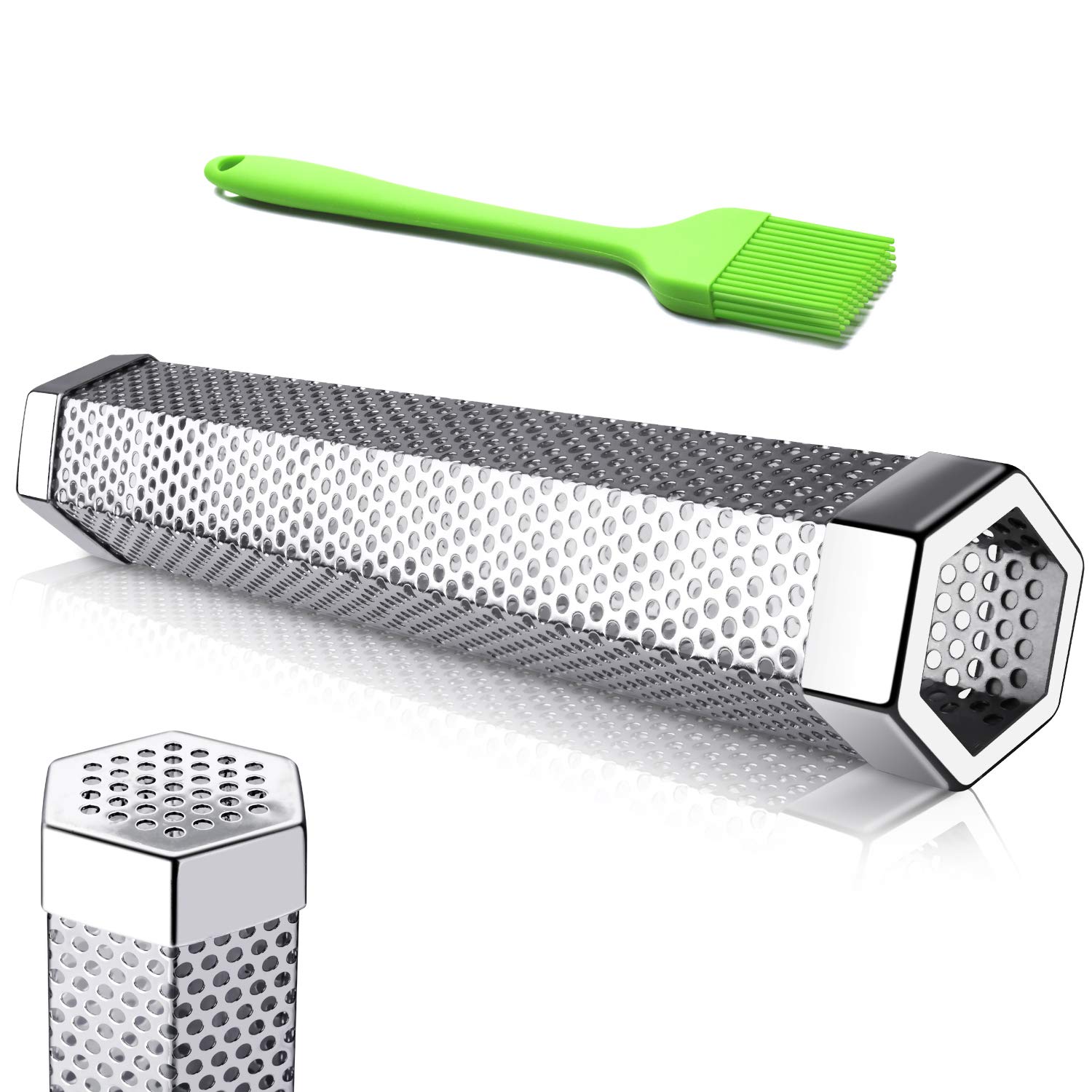 Buy Pellet Smoker Tube 12" Stainless Steel Wood Tube Smoke for Cold