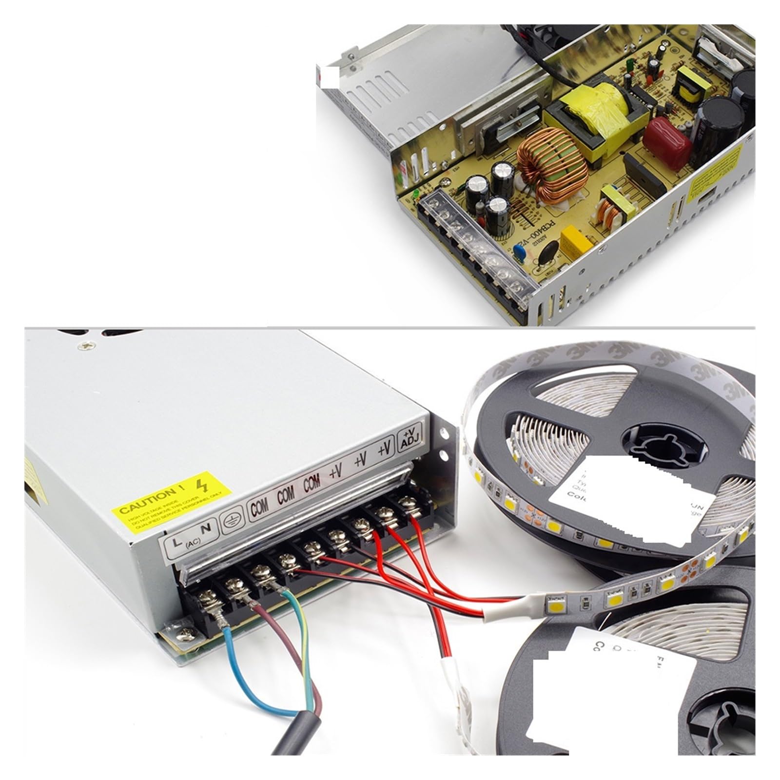 Fuente de alimentación conmutada, Transformador de luz AC a DC 5V 12V 24V, Adaptador de Fuente convertidor for Tira Led(20A 240W)