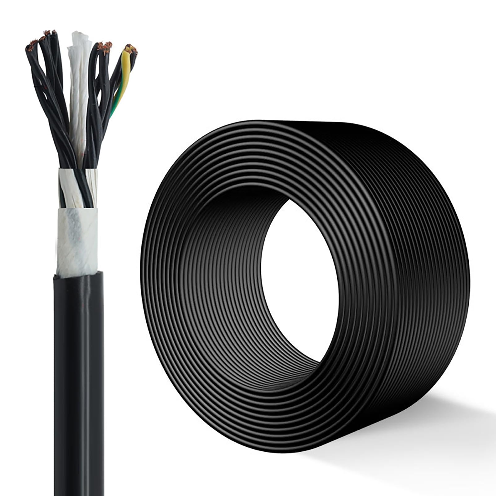 Câble de commande TRRVV 8 conducteurs stoppe les pannes de flexion sur machines-outils