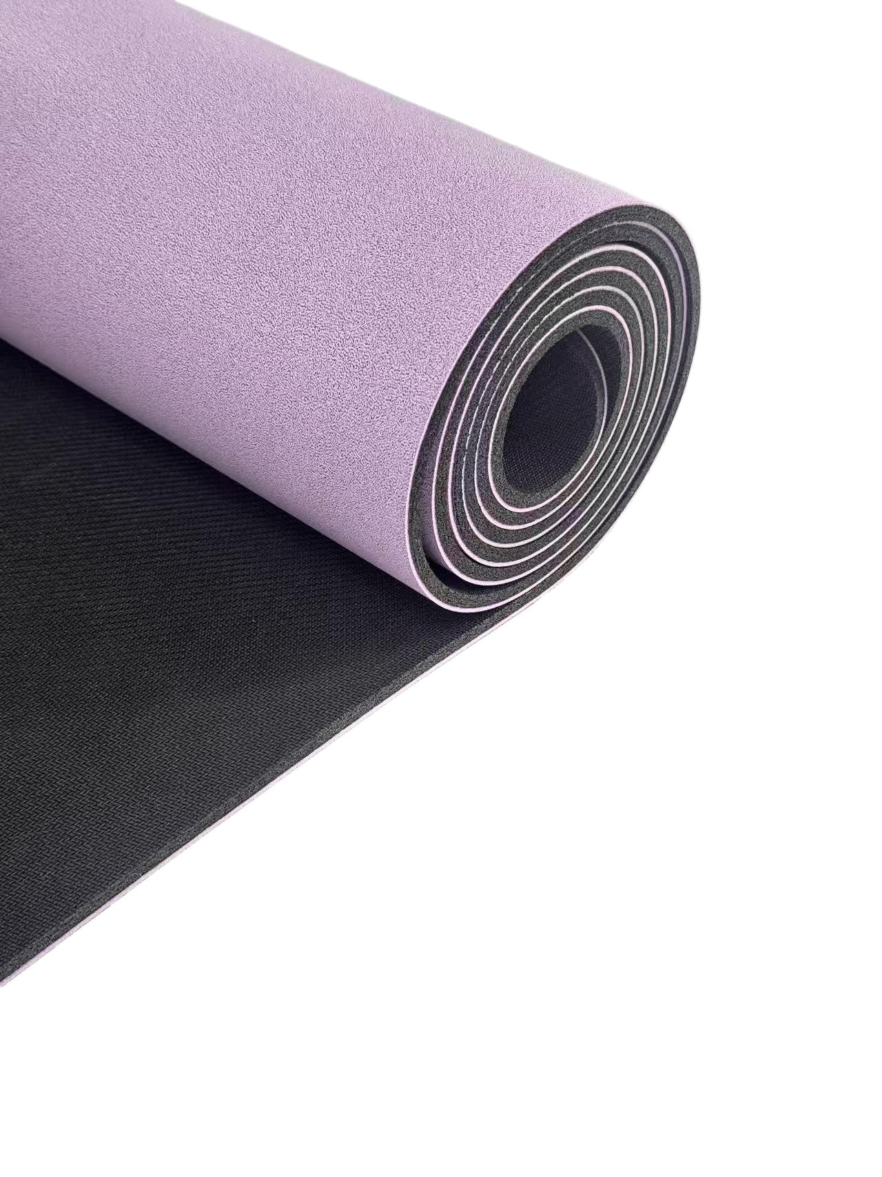 Tappetino da yoga in PU e gomma naturale, spesso, antiscivolo, per donne e uomini, ideale per yoga, palestra, pilates, fitness.