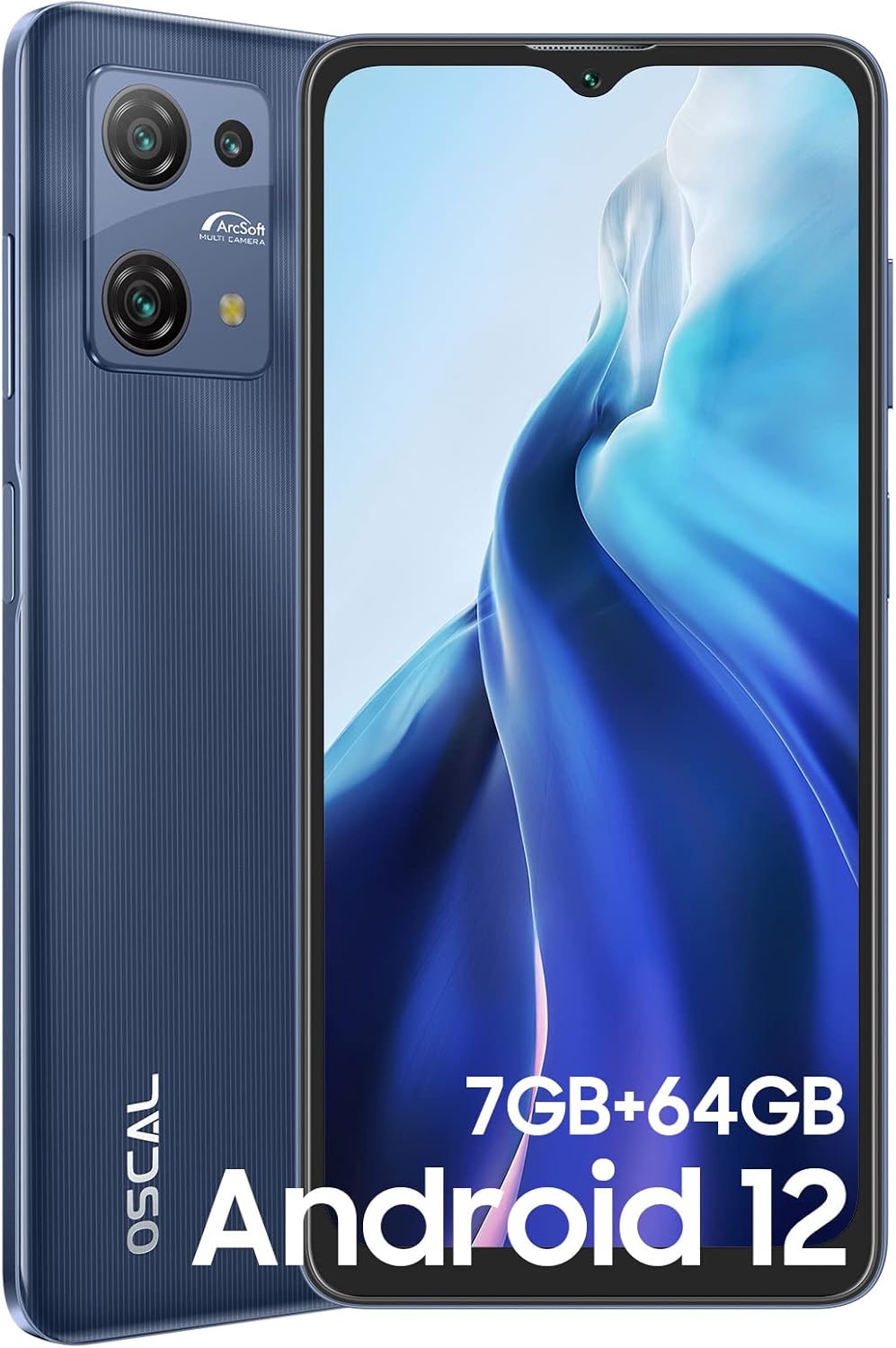 Android 15 Smartphone OSCAL Flat 2 Smartphone 12GB+128GB - Android