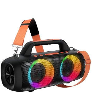 BassBloom Roar 1 Portable Bluetooth Speaker 60W Powerful Sound with Deep Bass IPX6 Waterproof 24H Playtime Bluetooth 5
