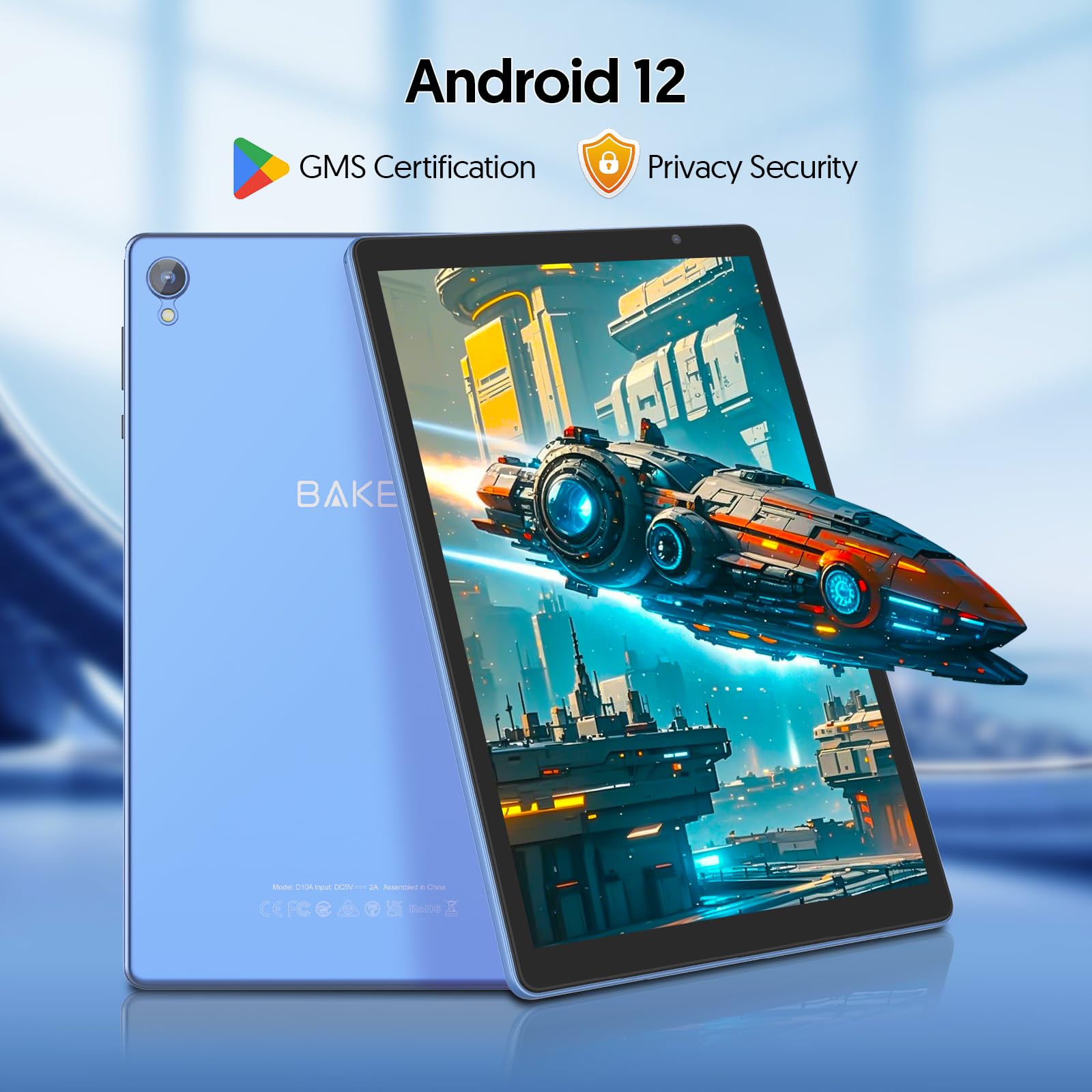 Amazon.com: BAKEN 10 Inch Tablet, Android 12 Tablets, 4(2+2) GB