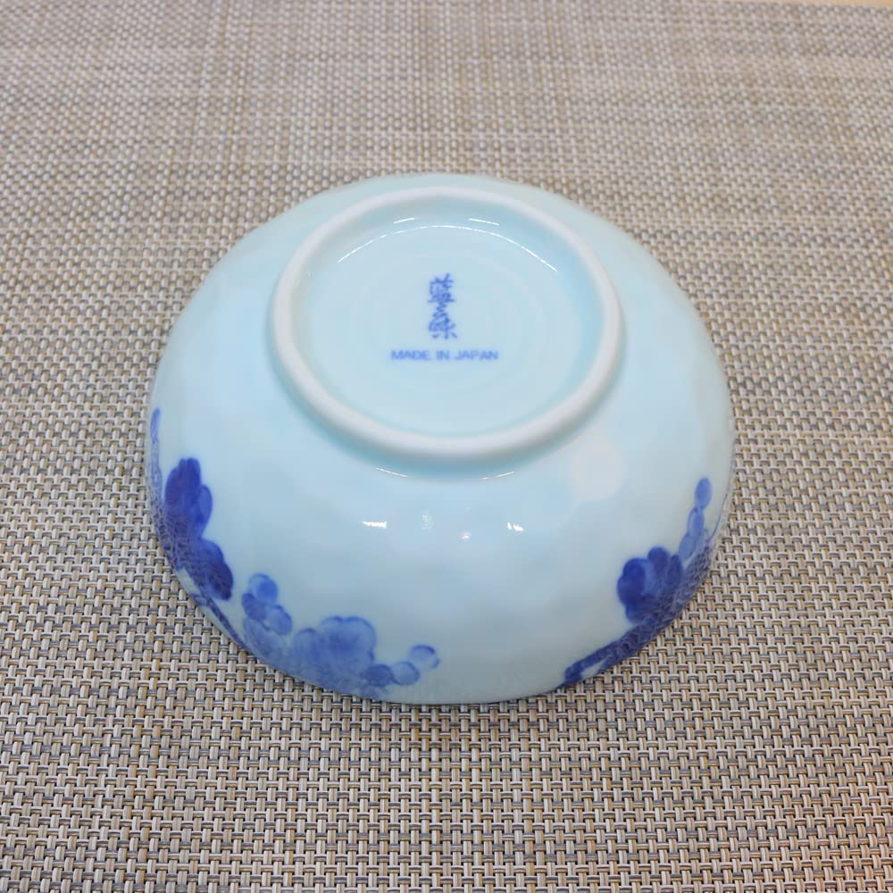 Amazon.co.jp: 鉢 美濃焼 藍染ぶどう4.5寸鉢（5個セット